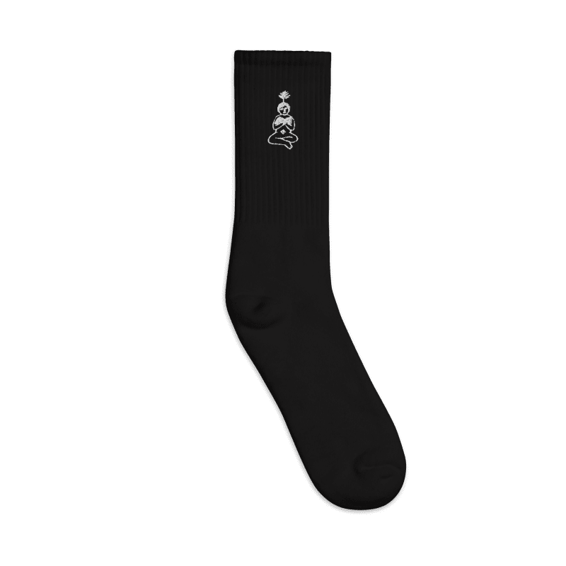 embroidered crew socks black outside 64754954df30e